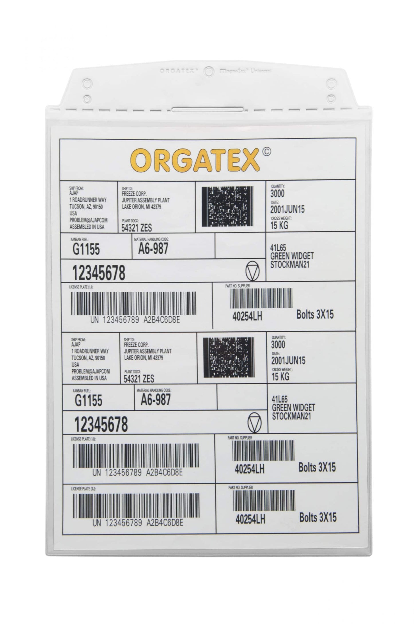 Visual Pocket With Single Adhesive Strip