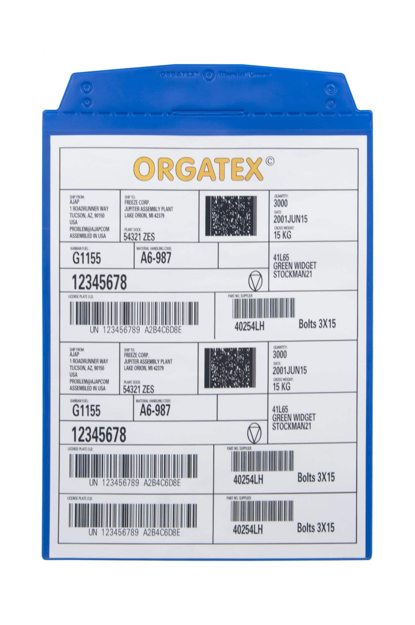 Visual Pocket With Single Adhesive Strip