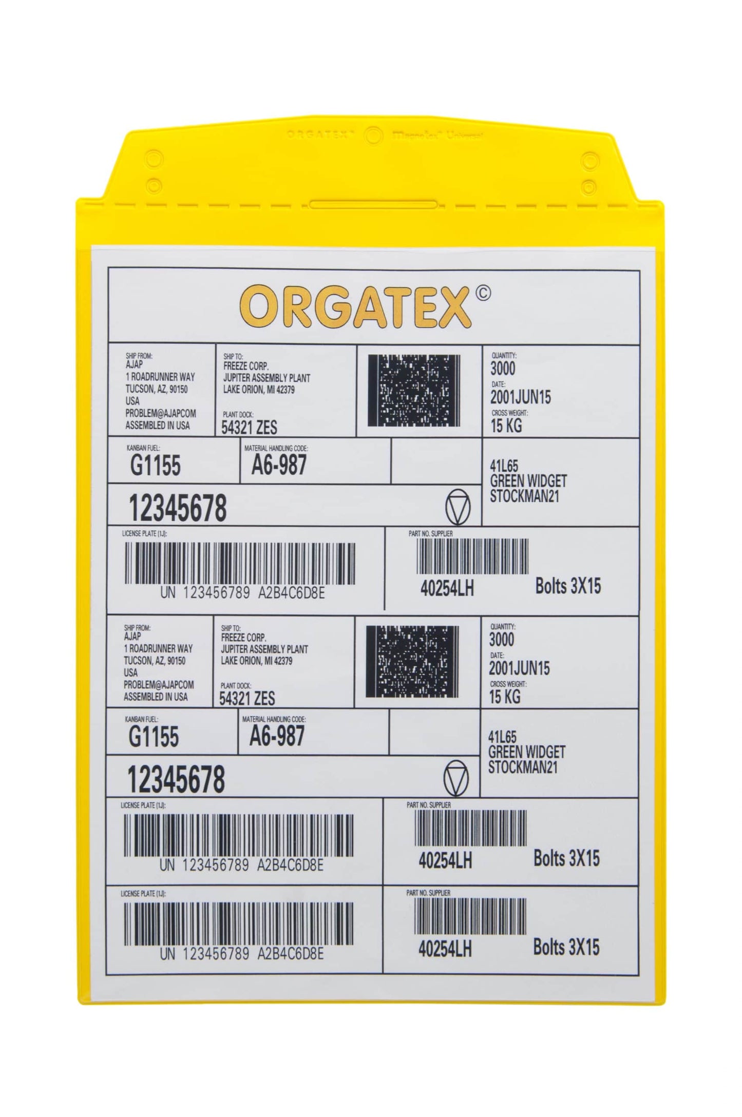 Visual Pocket With Single Adhesive Strip