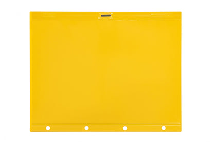 Flip-Mag document holders with adhesive edge and neodymium magnets