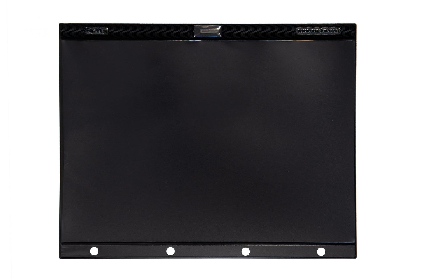 Flip-Mag document holders with adhesive edge and neodymium magnets