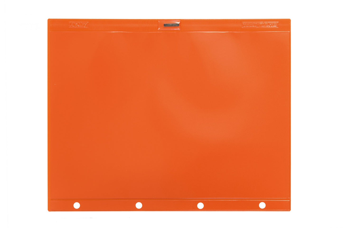 Flip-Mag document holders with adhesive edge and neodymium magnets