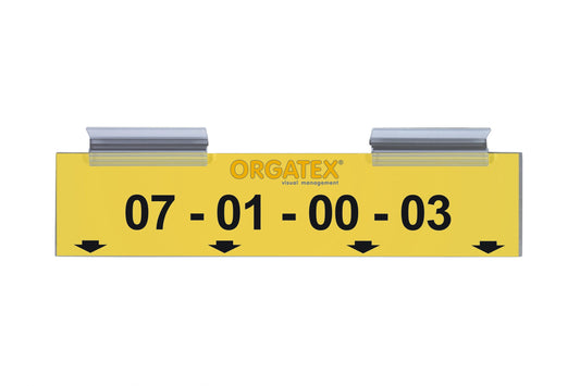 Flexlabel insert label holder - self-adhesive