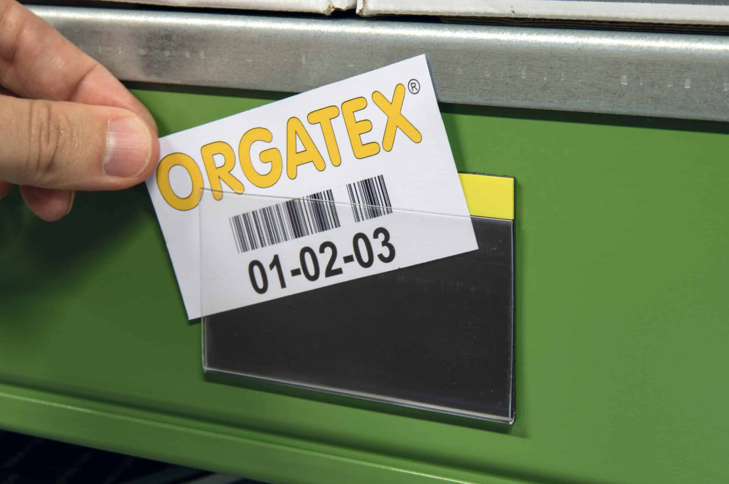 Colour magnetic insert label holder height 35mm