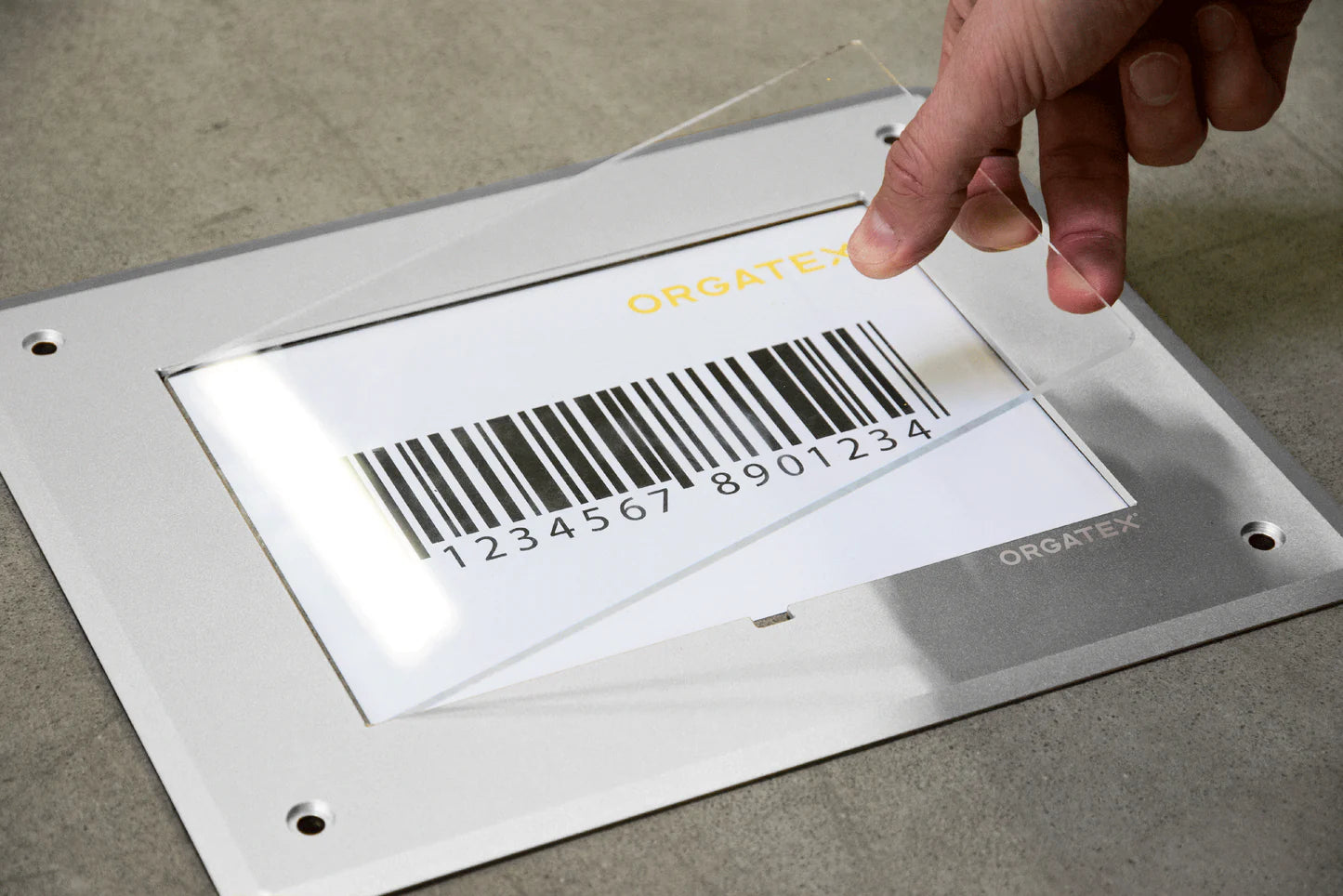 Heavy Duty LongLife Warehouse Floor Label Holder - Rectangle