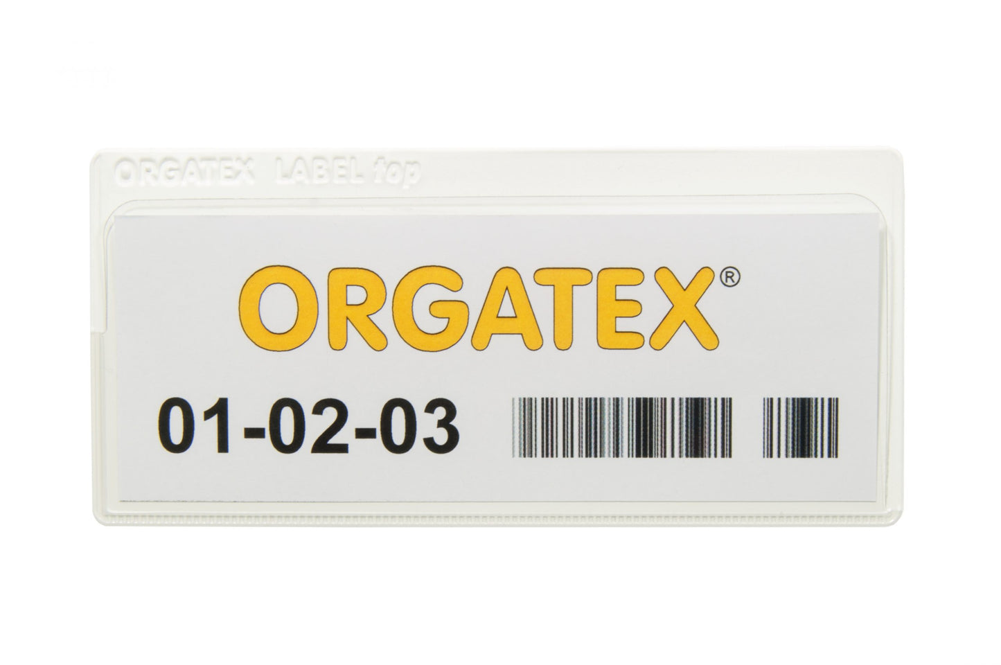 Label Top label holder with magnetic strip
