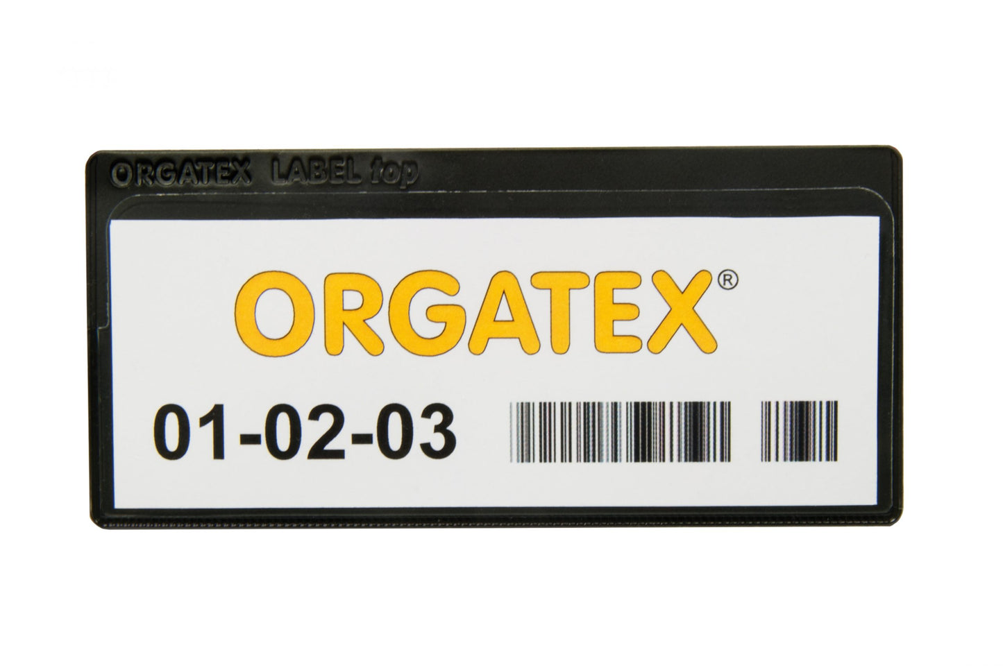 Label Top label holder with magnetic strip