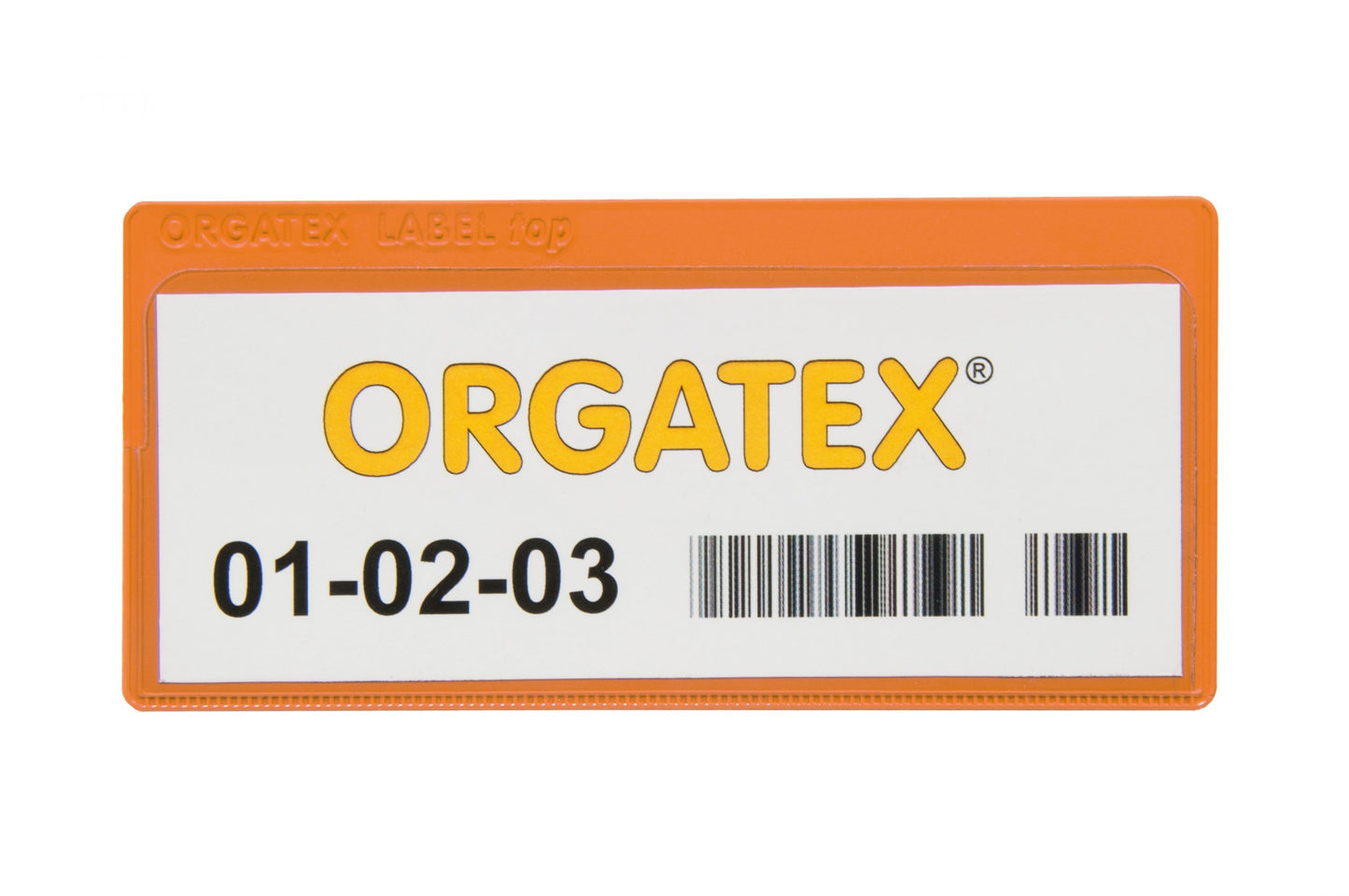 Label Top label holder with magnetic strip