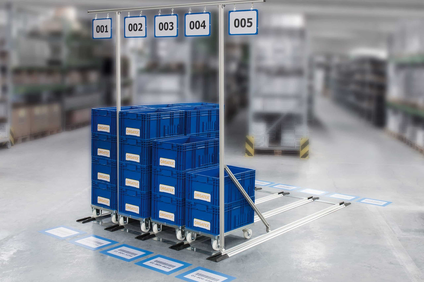 FIFO monorail 5S signage system