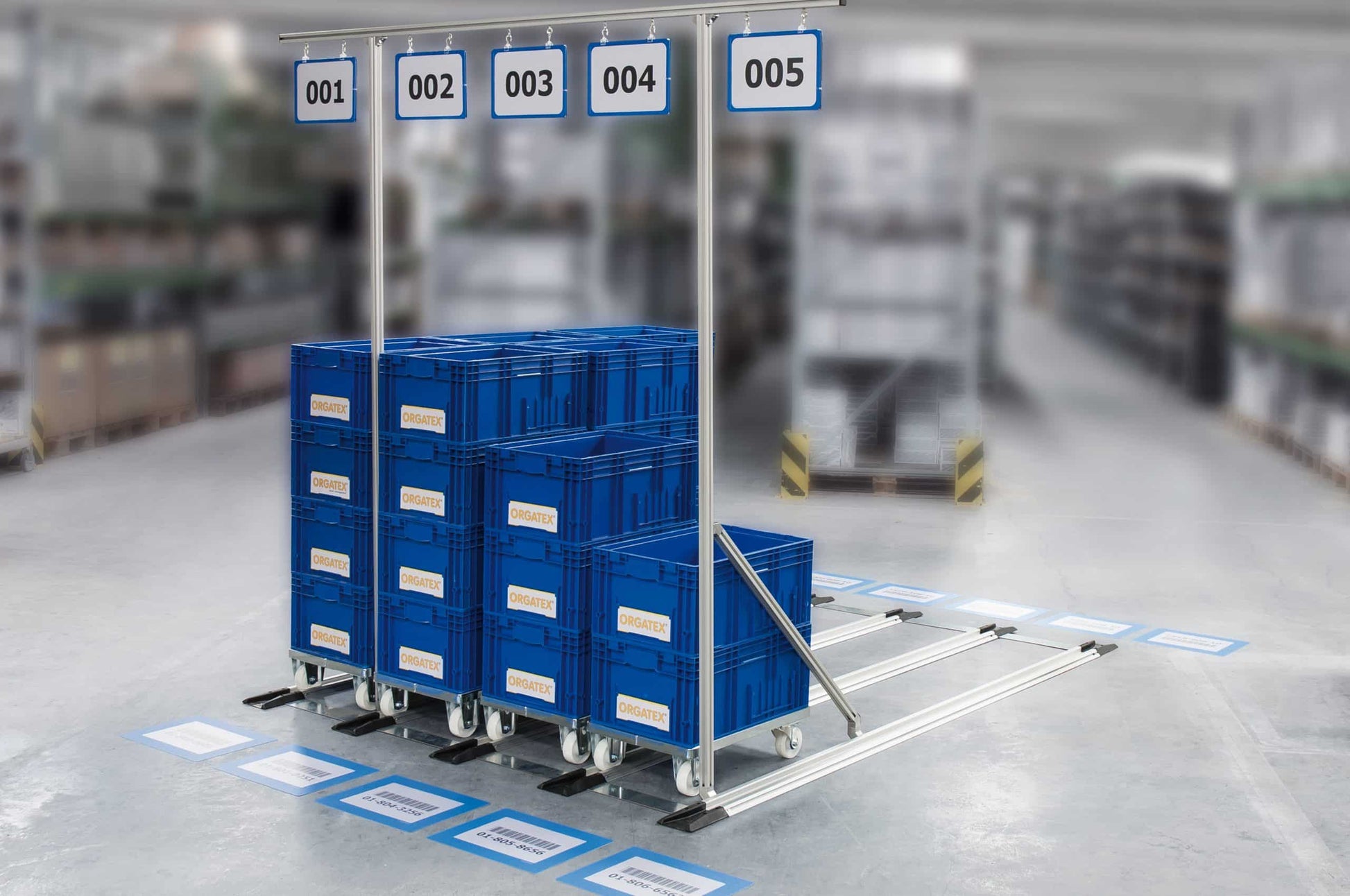 FIFO monorail 5S signage system