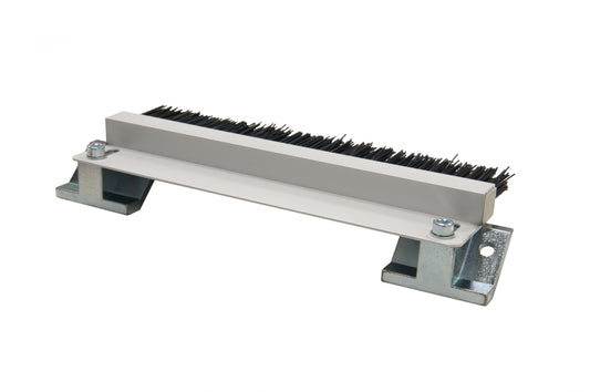 FIFO monorail rail brush brake