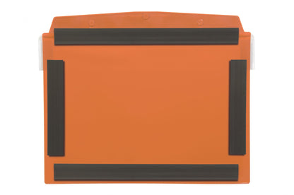 Visual Pocket with 4 Magnetic Strips and Protective Flap