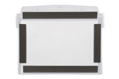 Visual Pocket with 4 Magnetic Strips and Protective Flap