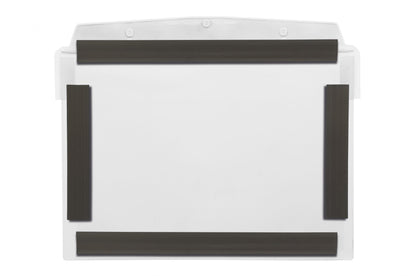 Visual Pocket with 4 Magnetic Strips and Protective Flap