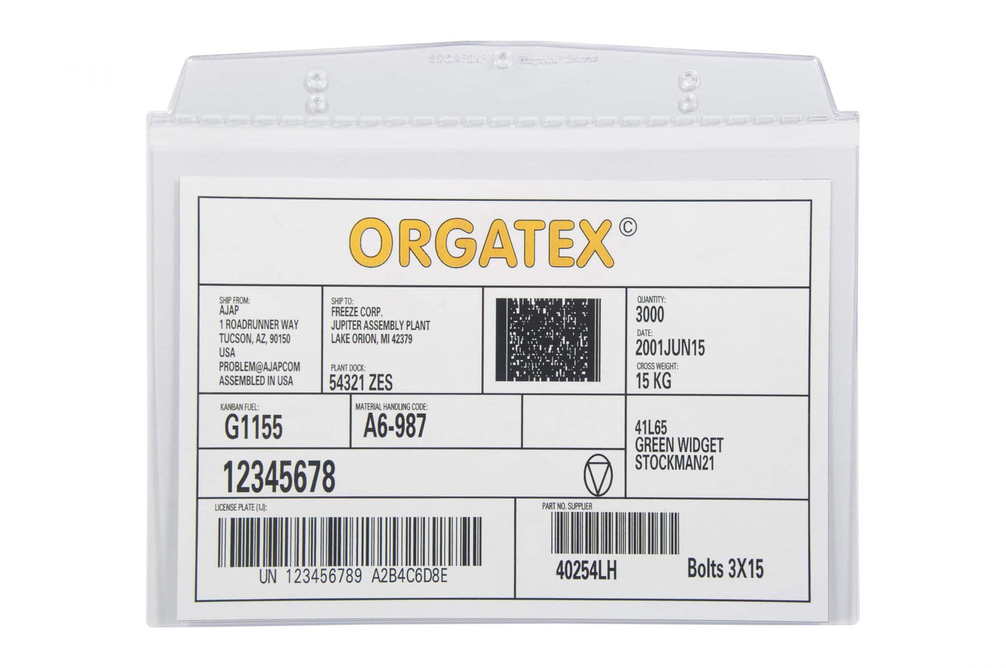 Visual Pocket With Single Adhesive Strip