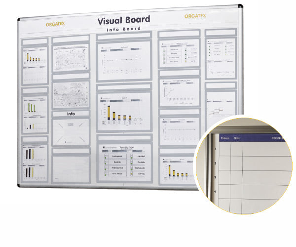 Visual Board Base Wall Mounted Visual Board - 1000mm – Orgatex UK